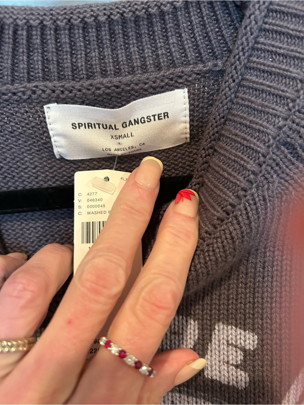 Spiritual Gangster Sweater, NWT, oversized XS. - Picture 4 of 11